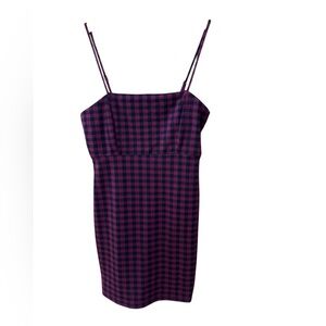 NWT Forever 21 Chic Plaid Spaghetti Strap Mini Dress